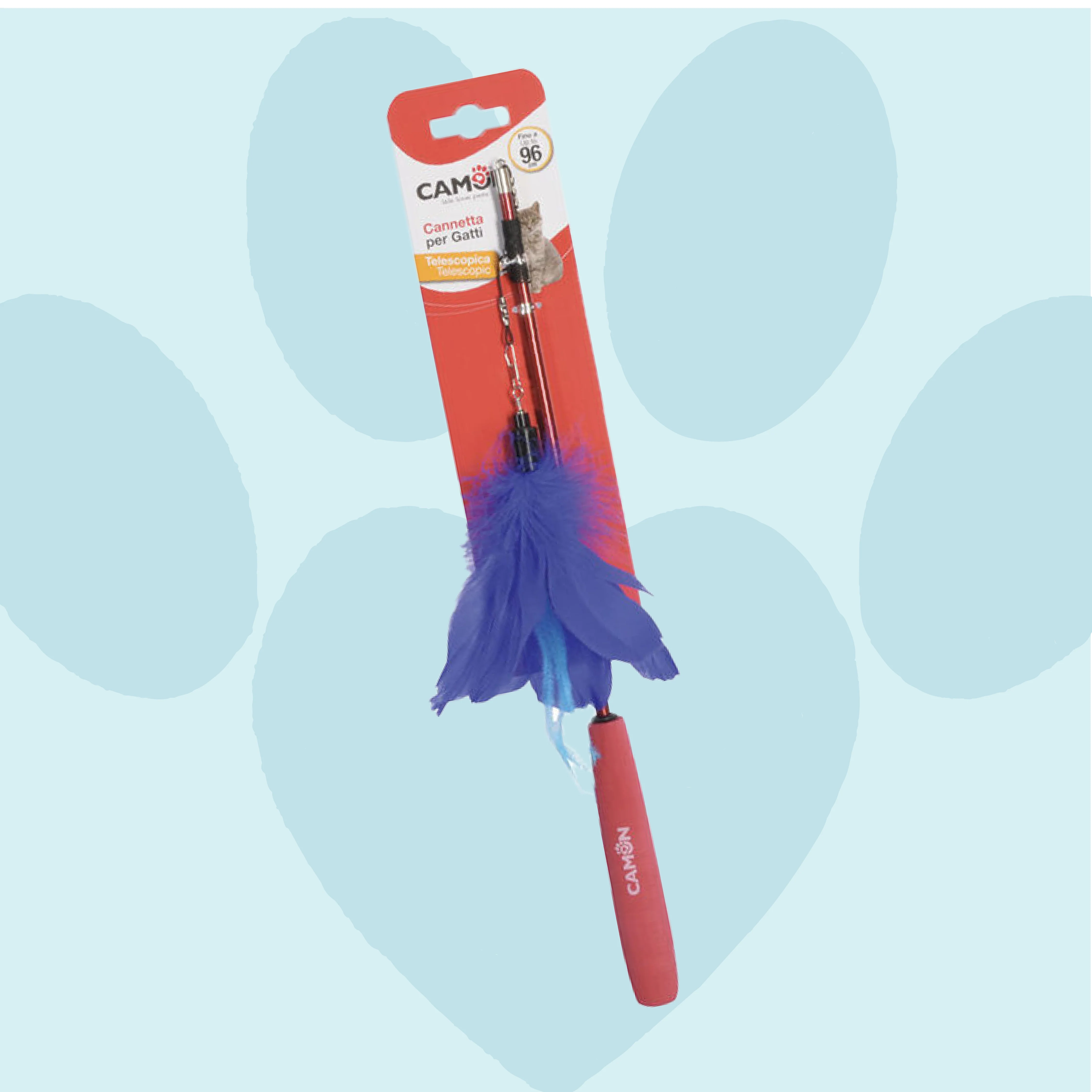 Image of Cannetta telescopica con piuma