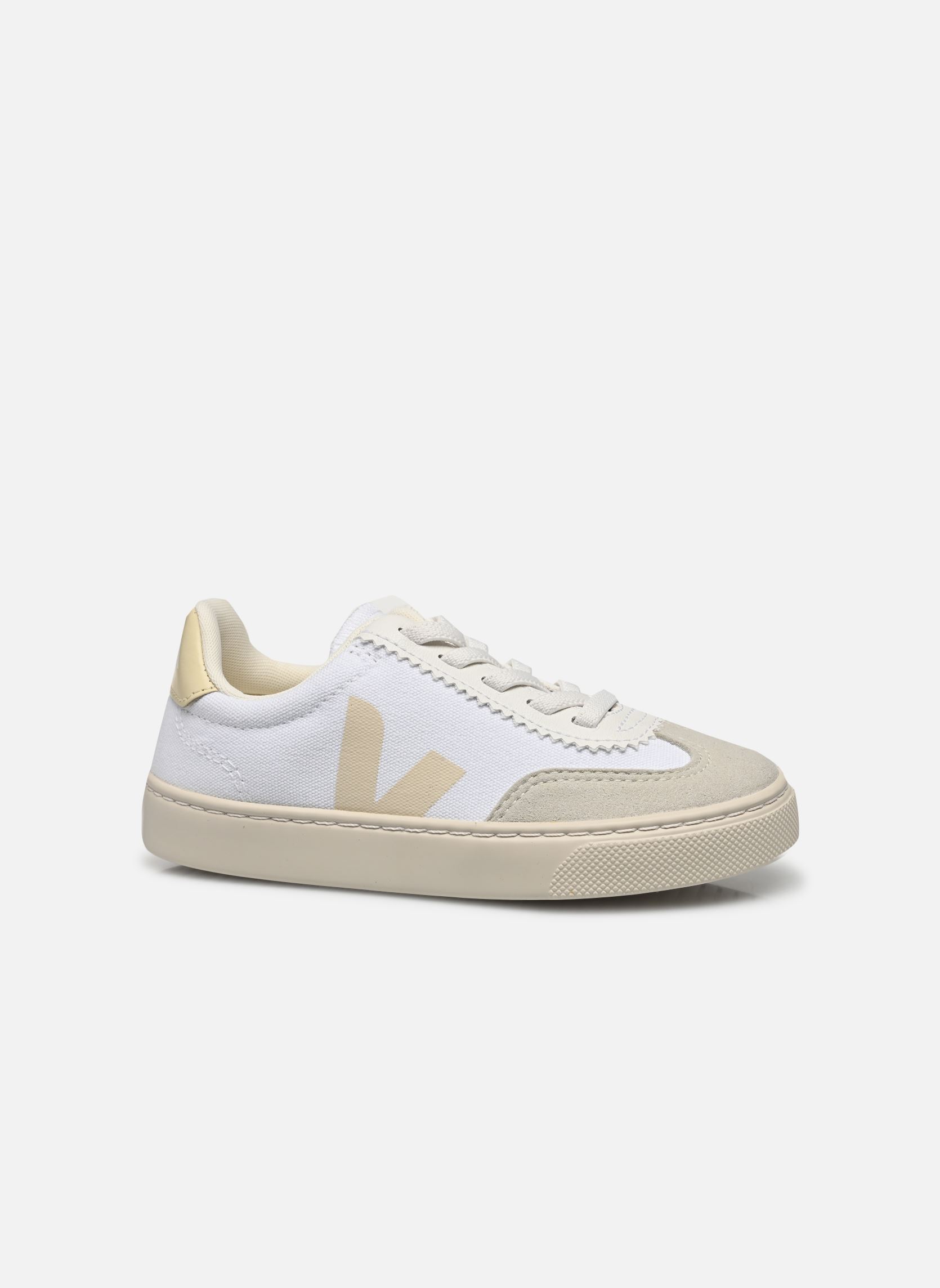 Veja Sneakers Small Volley Canvas - Lacetti elastici bianco