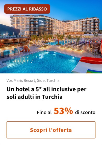 Un hotel a 5* all inclusive per soli adulti in Turchia