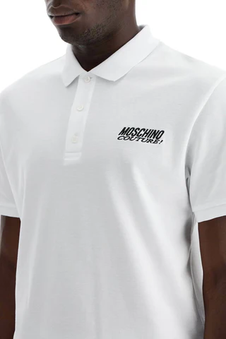 Moschino Couture Italic Logo Polo
