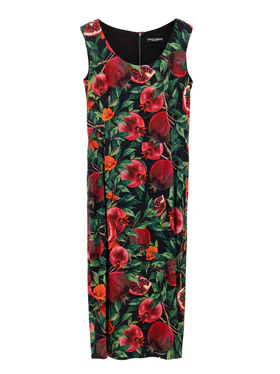 Abito con Stampa Melograni Dolce & Gabbana