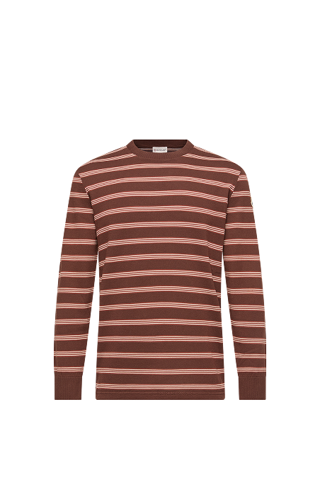 Felpa in cotone a righe