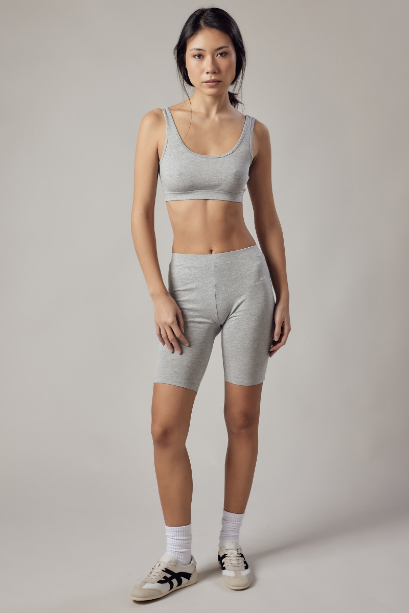 Biker Grigio Chiaro Melange