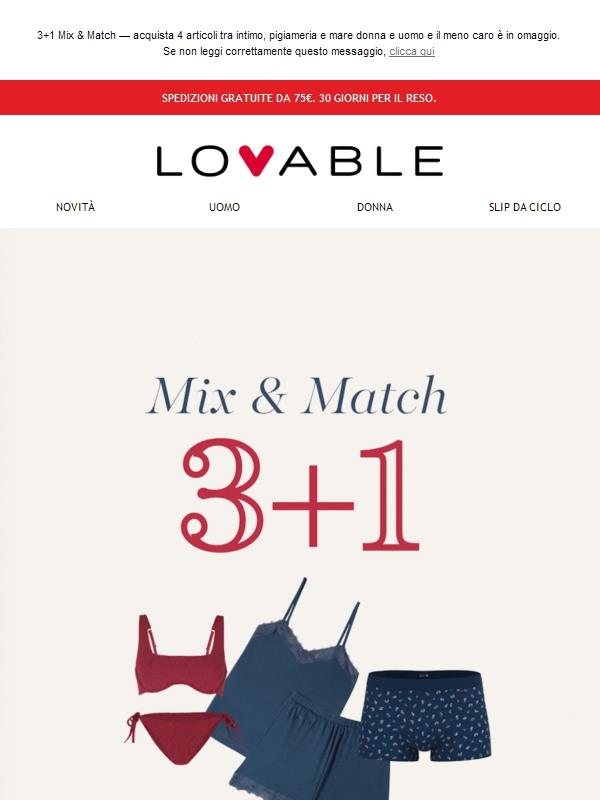 Mix & Match 3+1: scegli i tuoi preferiti