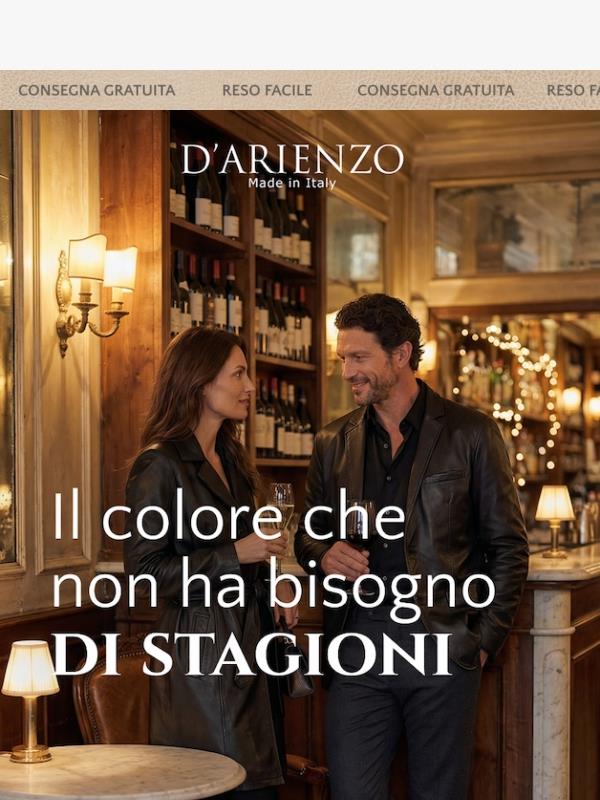 Nero in pelle: mai banale