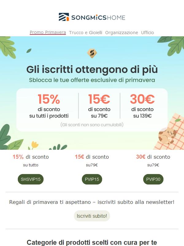 ⏳Spring Sale: Ultima chiamata per il 15% di sconto!
