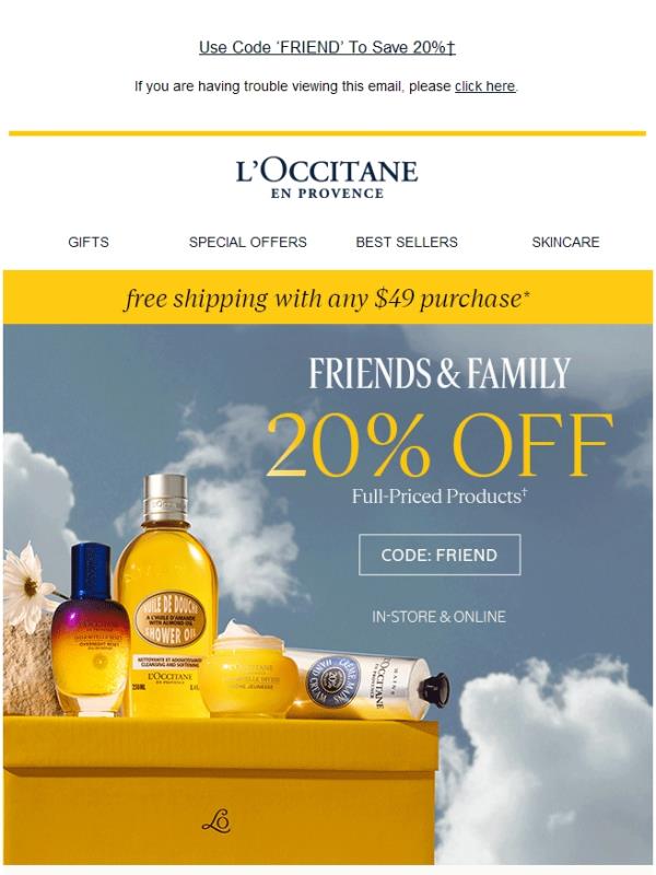 20% Off Is Back. For A Limited Time