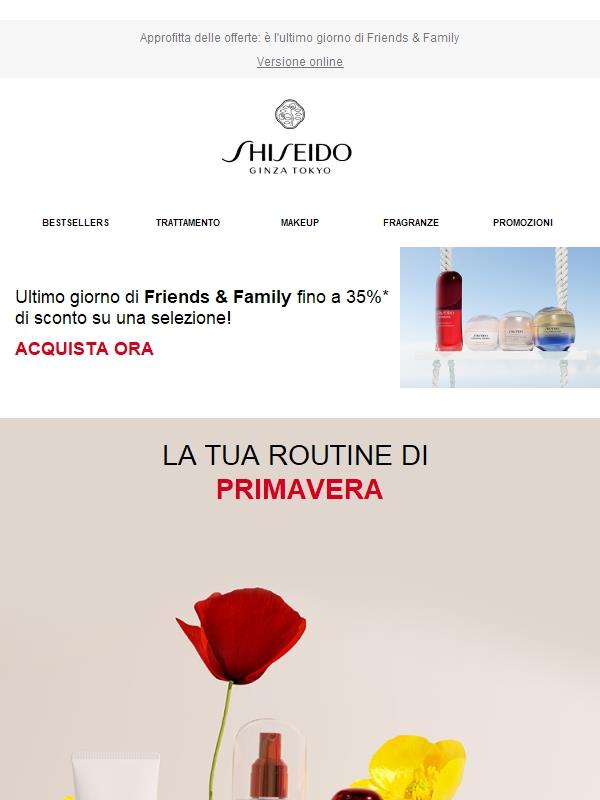 Scopri la routine di primavera Shiseido🌷