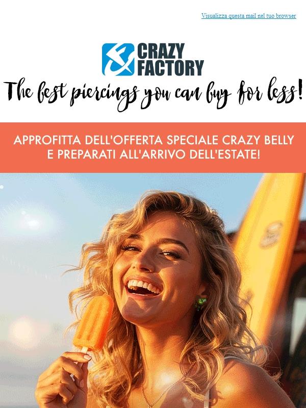 🔥 L'Hot Girl Summer inizia ADESSO! 30% di sconto sui piercing all'ombelico - È ora di mostrare la pancia,