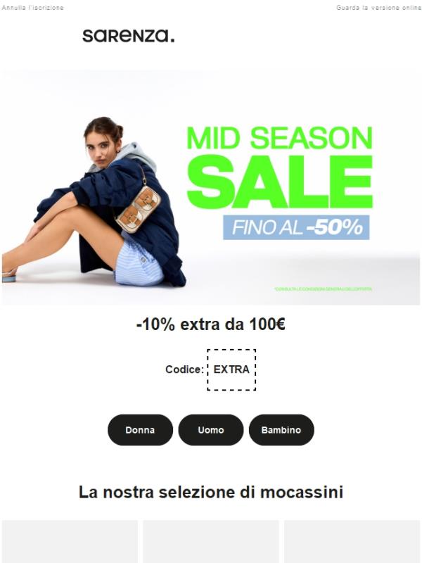 💥 Le Mid Season Sale continuano!