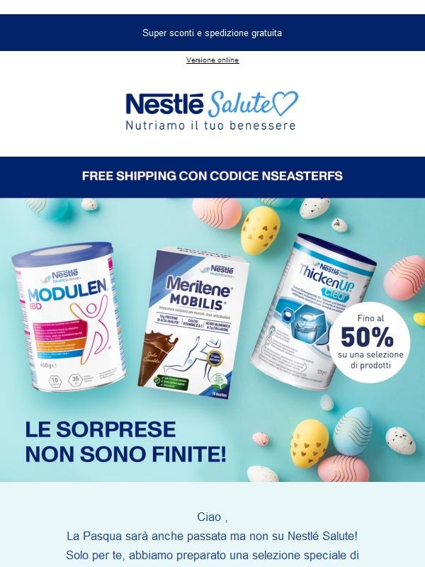 Sorpresa di Pasqua: fino al 50% di sconto 🐣
