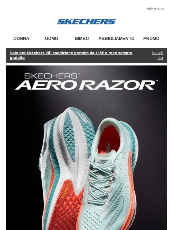 Ti presentiamo le scarpe da running Skechers AERO Razor