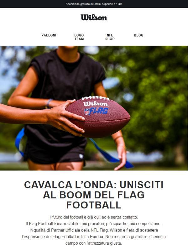 Il Flag Football cresce, e il nostro pallone scende in campo con lui