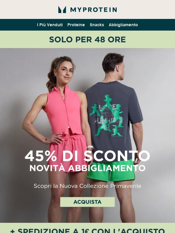 FLASH ⚡ 45% di Sconto + Spedizione a 1€
