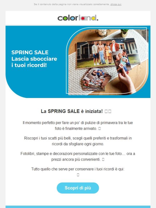 SPRING SALE: si parte!