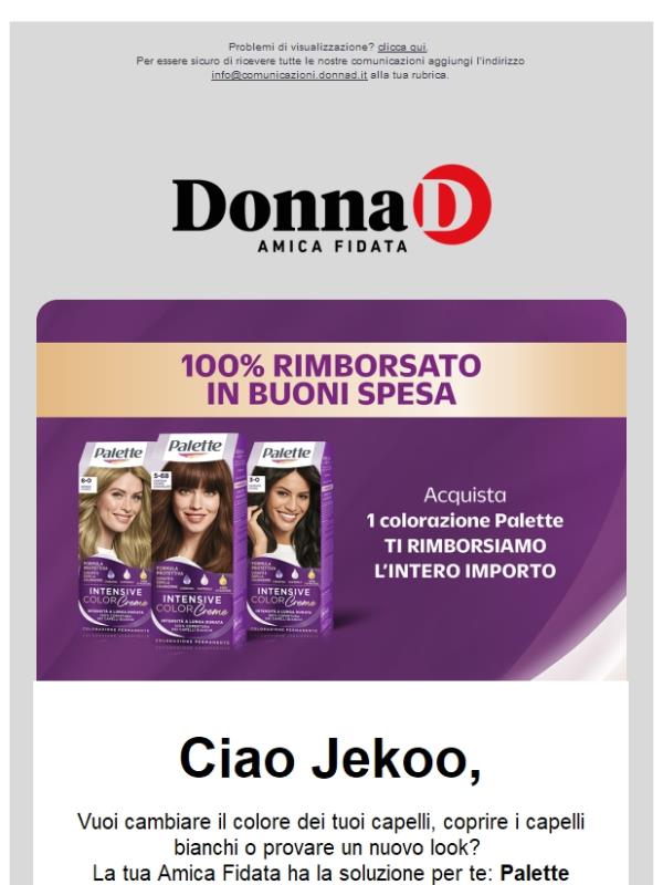 Scopri la nuova linea di colorazione permanente Palette Intensive Color Creme.