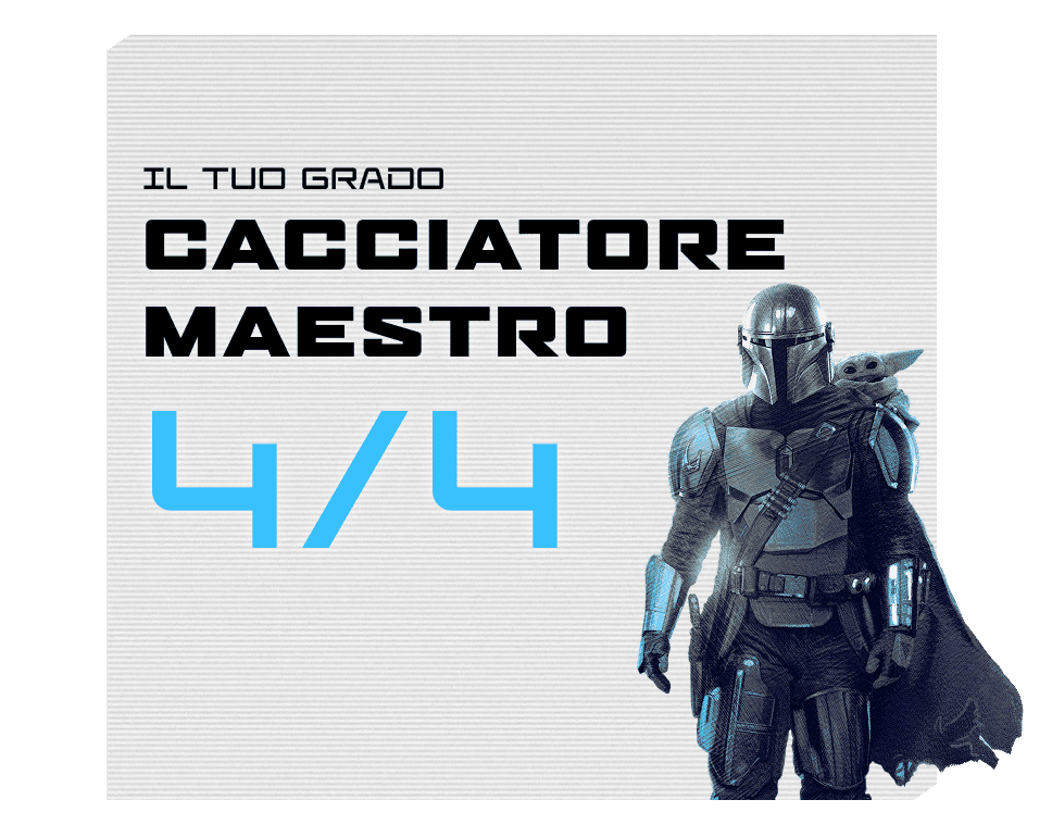 Il tuo grado Cacciatore Maestro