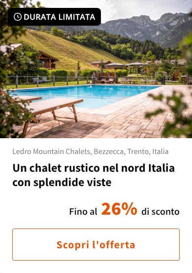 Un chalet rustico nel nord Italia con splendide viste