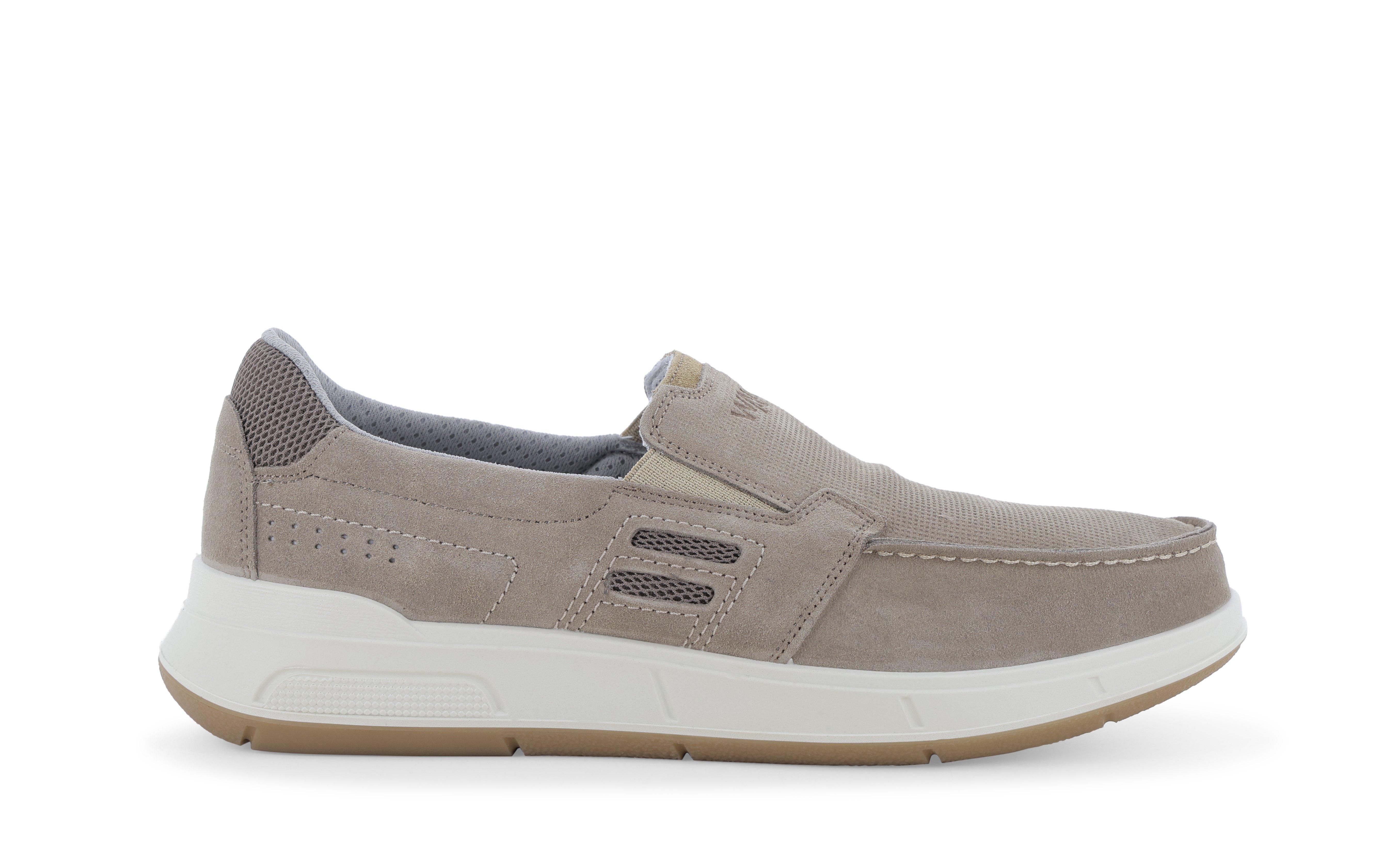 Scarpa slip-on uomo beige taope con suola sportiva u15538q