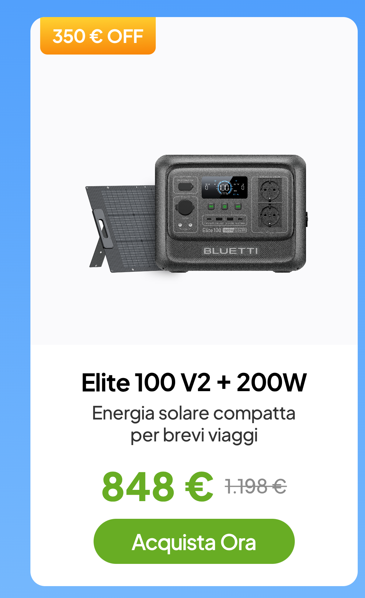 BLUETTI Elite 100 V2+200W 