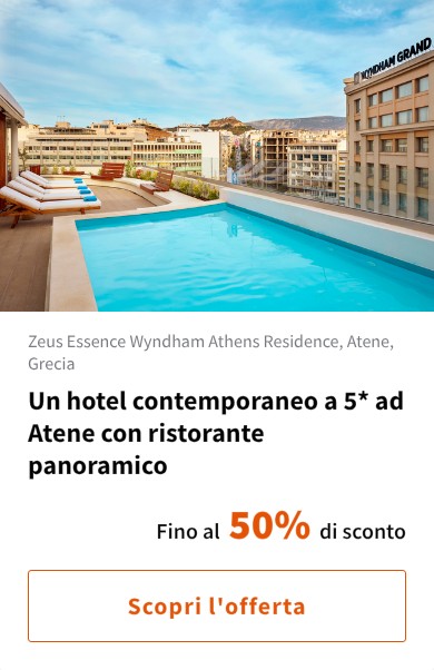 Un hotel contemporaneo a 5* ad Atene con ristorante panoramico