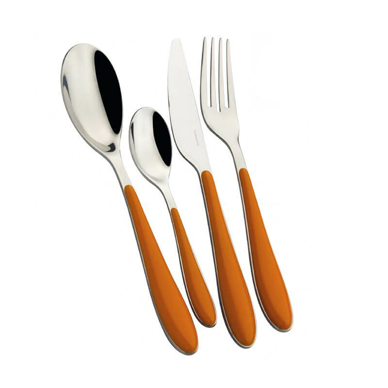Gioia Servizio Posate Acciaio Inox e ABS - Set 24 Pz