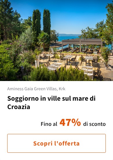 Soggiorno in ville sul mare di Croazia