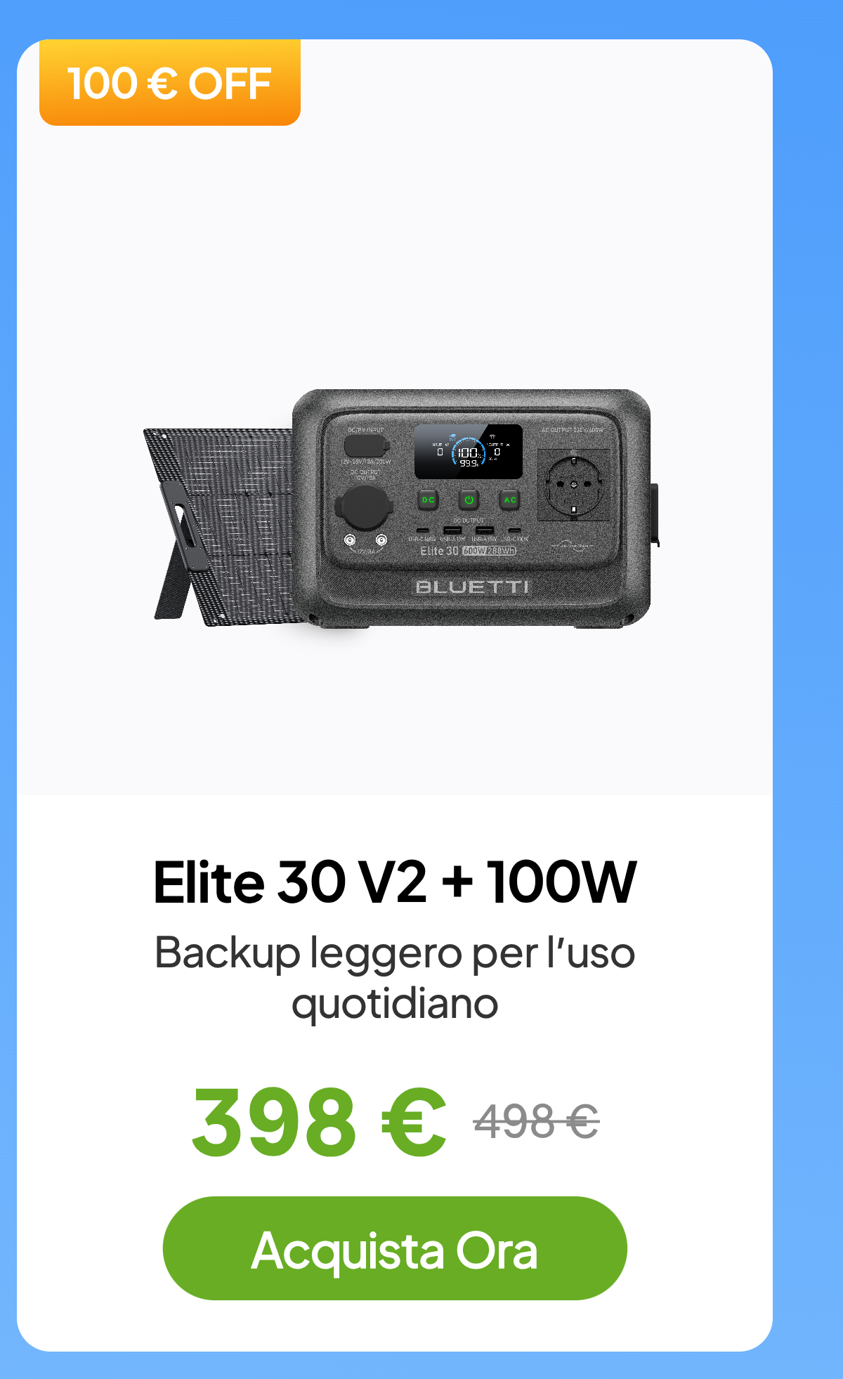 BLUETTI Elite 30 V2+100W