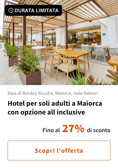 Hotel per soli adulti a Maiorca con opzione all inclusive