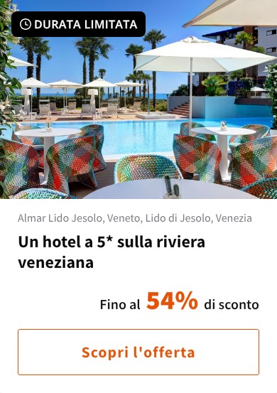 Un hotel a 5* sulla riviera veneziana