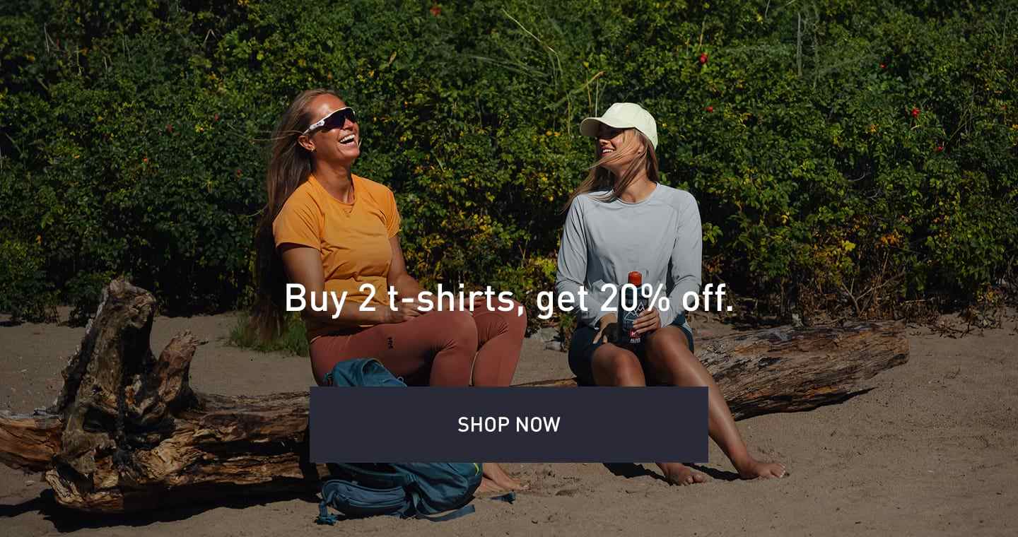 Buy 2 t-shirts, get 20% off