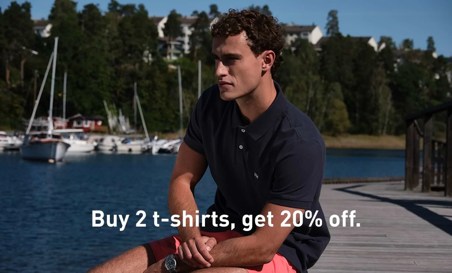 Buy 2 t-shirts, get 20% off