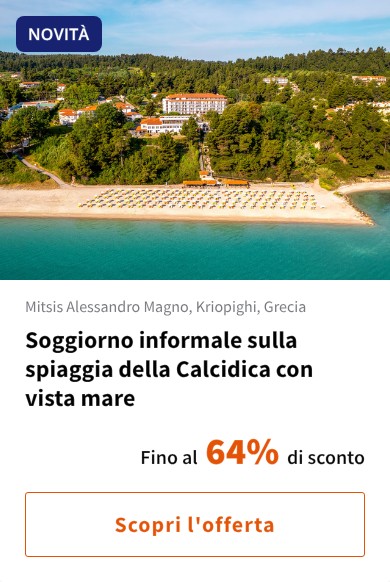 Soggiorno informale sulla spiaggia della Calcidica con vista mare