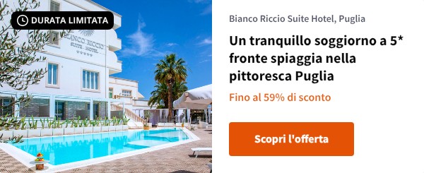 Un tranquillo soggiorno a 5* fronte spiaggia nella pittoresca Puglia