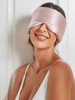 Image of Elegante maschera per gli occhi per il sonno in seta monopezzo