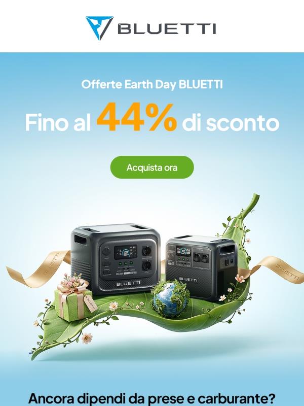 Fino al 44% di sconto | Giornata della Terra in arrivo