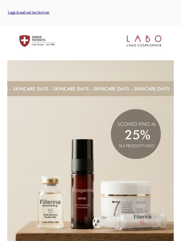 Skincare Days: fino al -25% sui prodotti viso 🪞