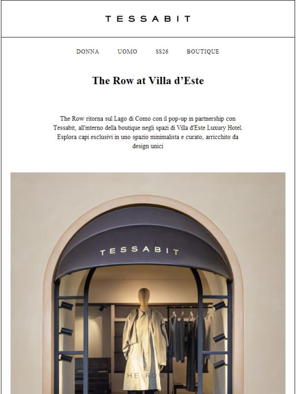 The Row torna sul Lago di Como