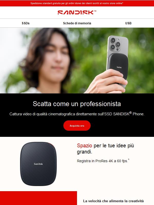 Cattura e archivia i momenti migliori in 4K