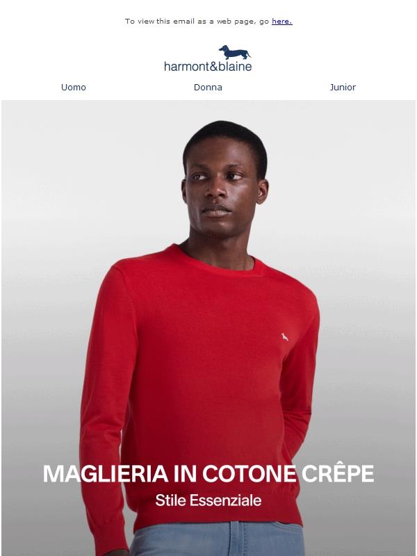 Maglieria essenziale per Lui