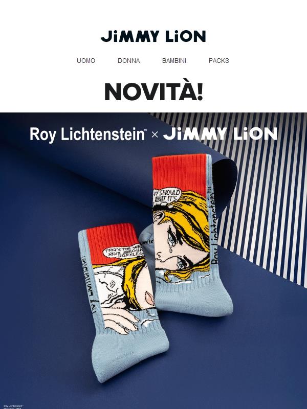 NOVITÀ! Edizione limitata: Roy Lichtenstein x Jimmy Lion