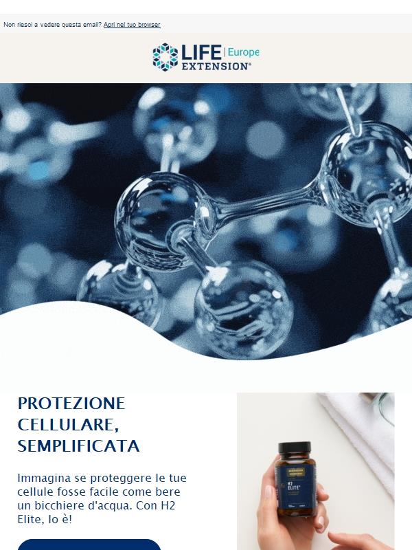 Proteggi le tue cellule. Aumenta la tua energia.