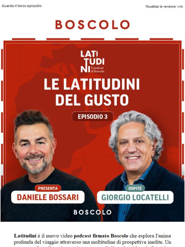 Latitudini: il podcast con Daniele Bossari e Giorgio Locatelli