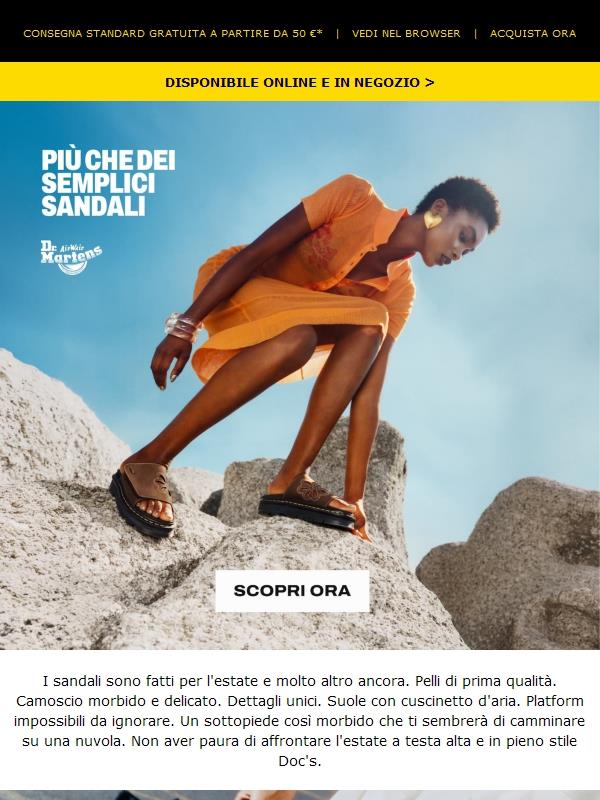 Sandali pronti a qualsiasi avventura