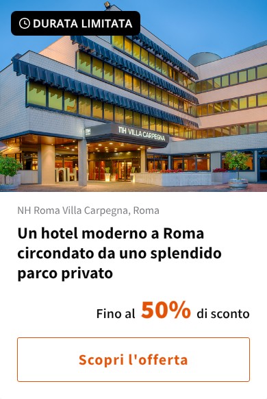Un hotel moderno a Roma circondato da uno splendido parco privato