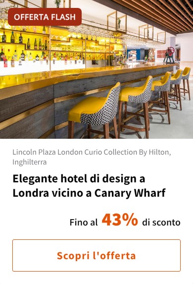 Elegante hotel di design a Londra vicino a Canary Wharf