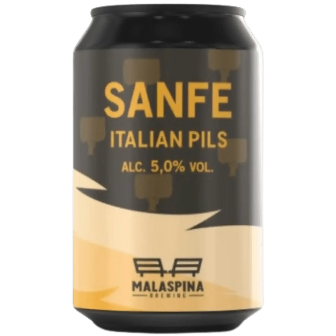 an image of a can of beer with a mustache and glasses on it