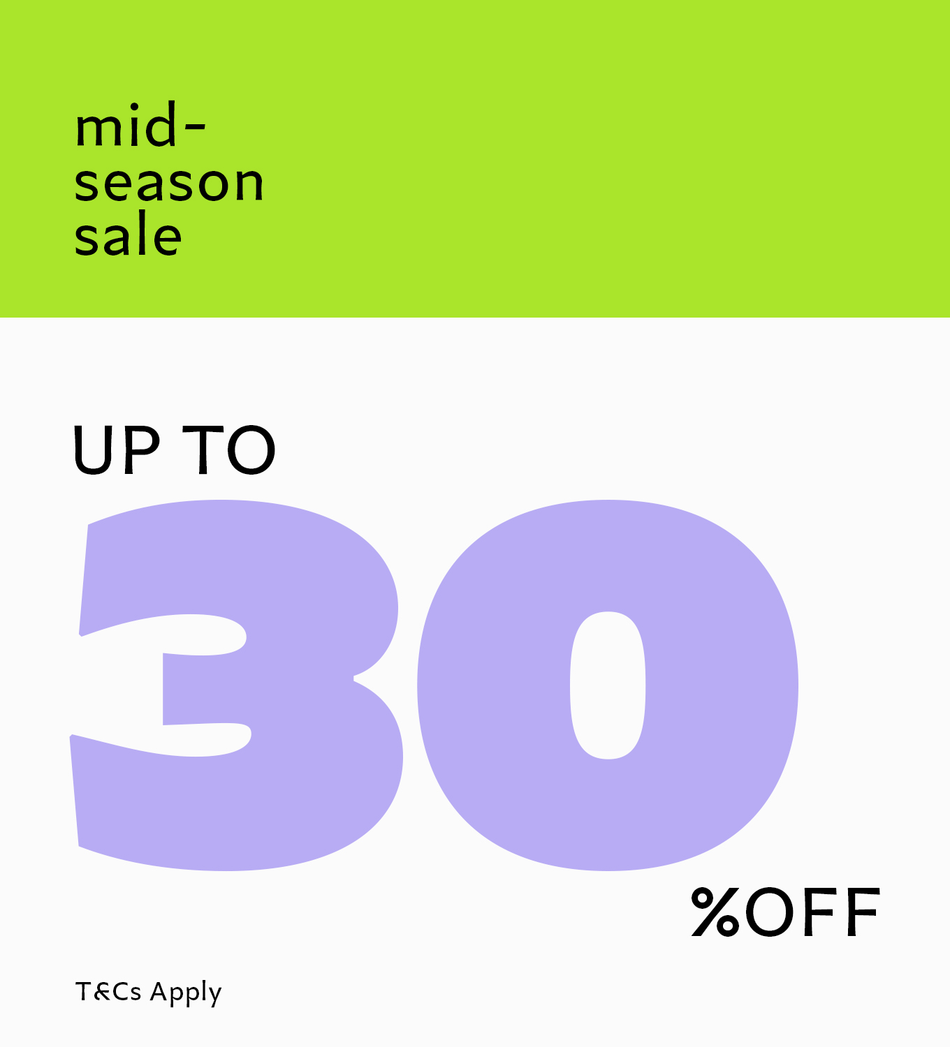 Saldi di mezza stagione SS26