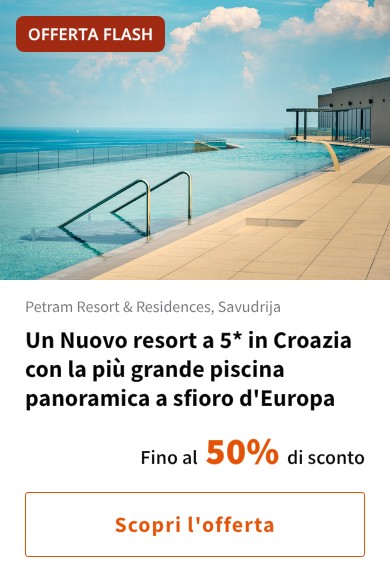Un Nuovo resort a 5* in Croazia con la più grande piscina panoramica a sfioro d'Europa