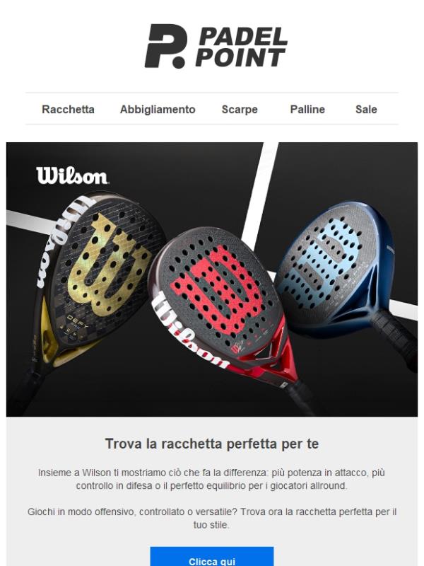 Racchette Wilson per il tuo stile di gioco